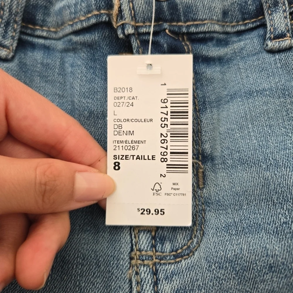 The Children's Place STRAIGHT STRETCH Adjustable waist jeans. Size 8. New.